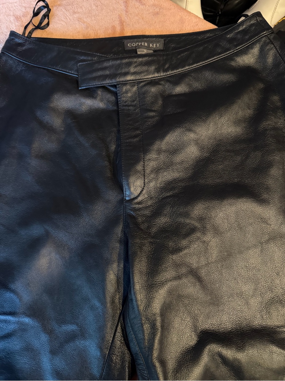 Copper Key women’s Black Faux Leather Shorts